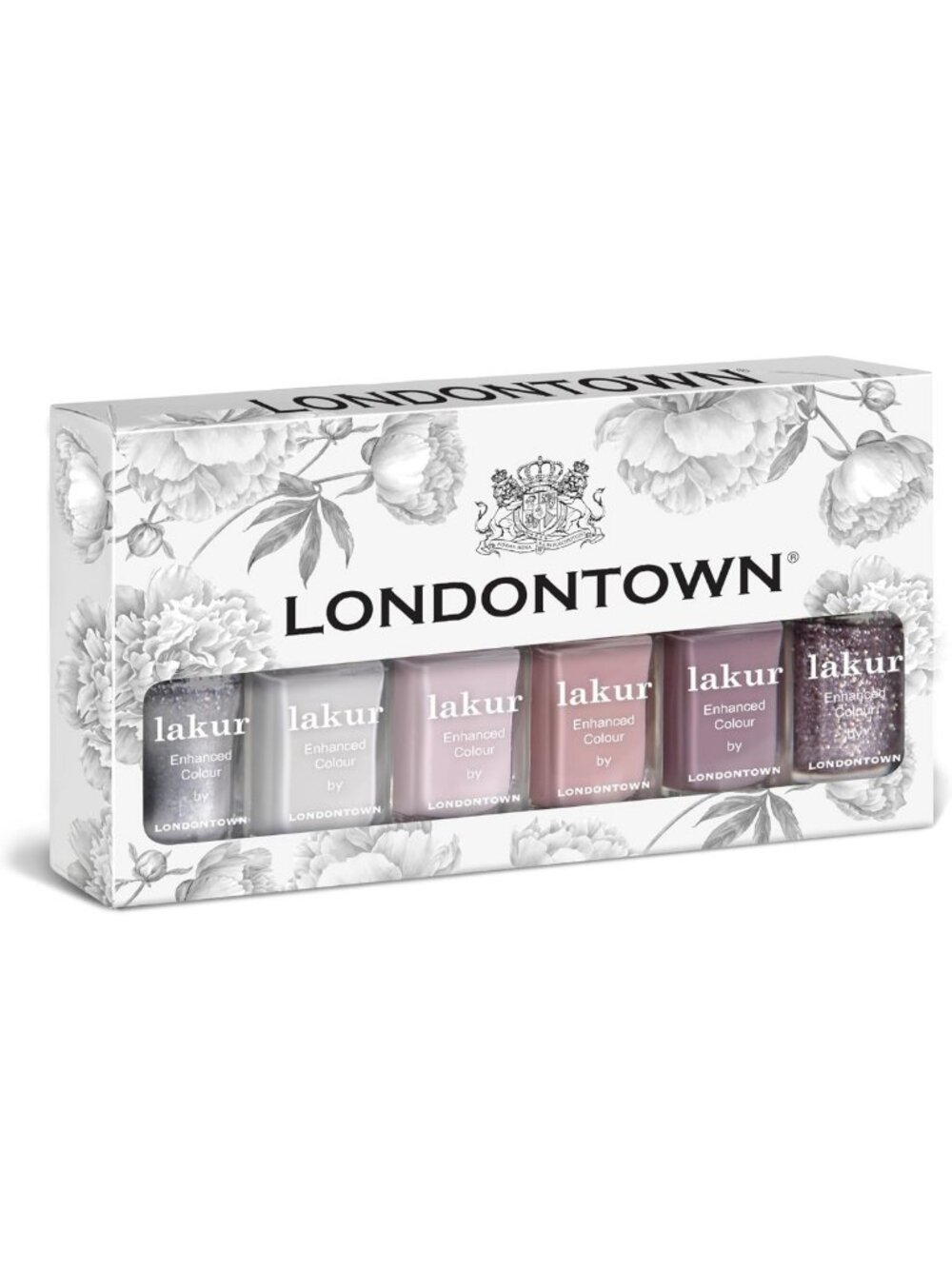 Bridal Nail Polish Set - 6 Vegan Cruelty-Free Shades, Shimmery Red & Pink Colors